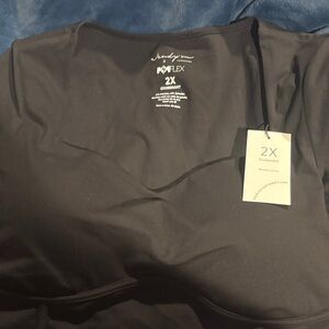 Popflex Black long Sleeve Top 2X